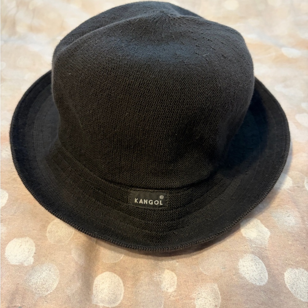 Kangol Black Bucket Hat - LIKE NEW